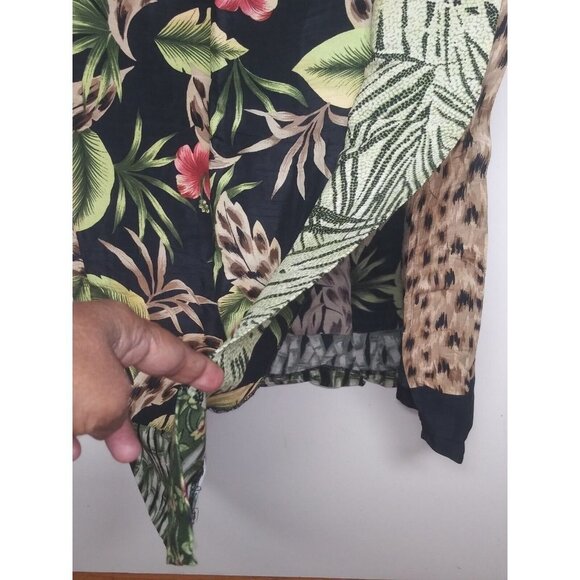 Womens Hawaiian BOHO GYPSY pencil skirt Cottagecore sz 12 MIDI/MAXI modest EUC - Picture 3 of 6